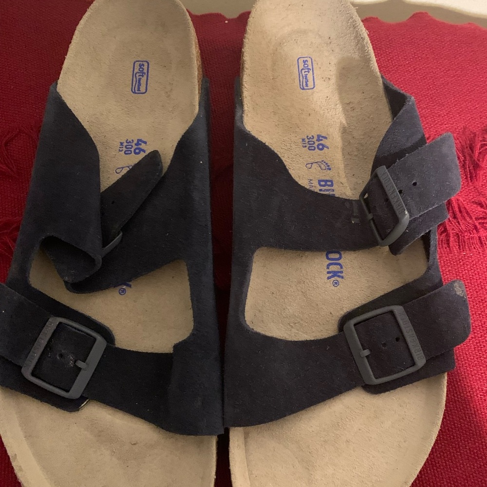 Birkenstock Black Suede Men's Sandals
